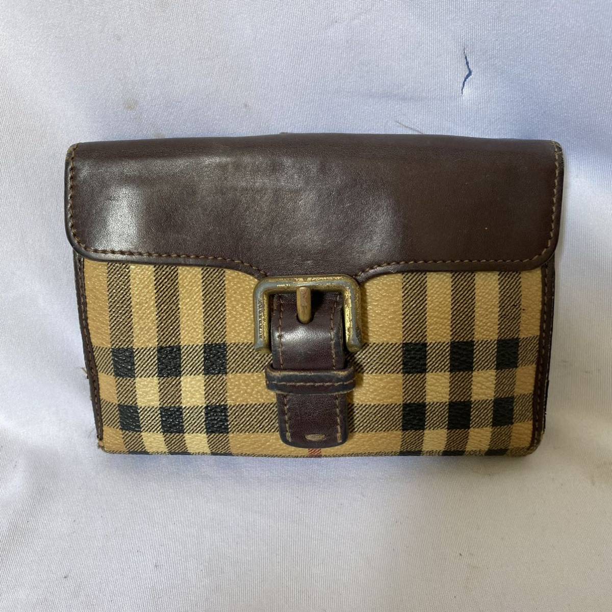 新しいブランド Burberry 旧ロゴ 財布 折り財布 レア 折り財布 - aula2