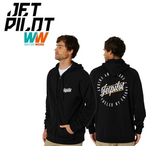 ジェットパイロット JETPILOT 2023 パーカー 送料無料 フライデー ジップ アップ W23710 ブラック S フーディー スウェット トレーナー