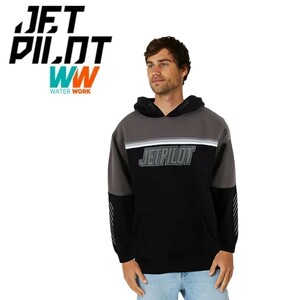 ジェットパイロット JETPILOT 2023 パーカー 送料無料 F4 プルオーバー W23706 チャコールブラック XL フーディー スウェット トレーナー