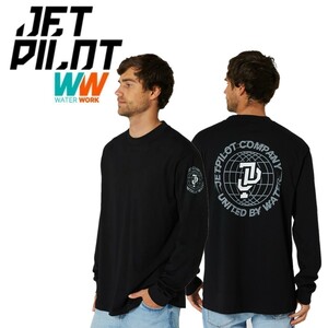ジェットパイロット JETPILOT 2023 Tシャツ 長袖 送料無料 グローバル L/S メンズ Tシャツ W23608 ブラック S ロンT