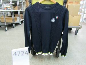 л4724　【中古】PAR72 長袖ニット セーター ブラック系 サイズL ゴルフウェア レディース ◎折畳み発送