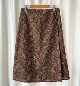 ヴィンテージ ** フラワーペイズリー ラップスカート vintage floral paisley skirt