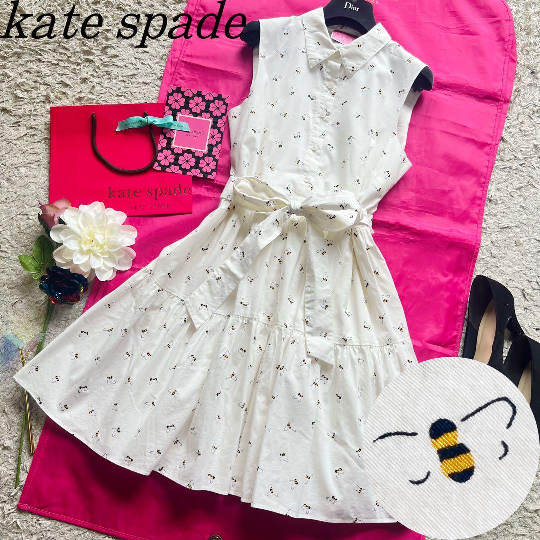 kate spade ケイトスペード 肩りぼんTシャツ （美品）レディース