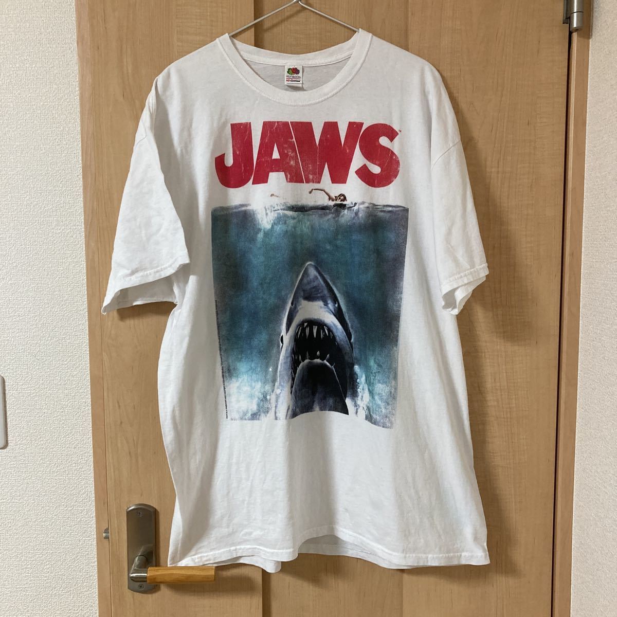 ② jaws tシャツ ジョーズ 映画 ビンテージ L リンガー-