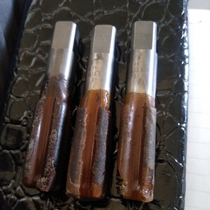 ⑪ ネジ加工用ハンドタツプ(PS1/4)SkH 田野井製 本数3本 送料消費税込みの出品