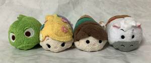 ディズニー　ツムツム　塔の上のラプンツェル　4セット　TSUM TSUM パスカル　ぬいぐるみ雑貨　ラプンツェル　ディズニーストア