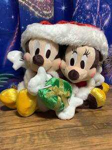  Disney Mickey minnie soft toy sun tateka hat Christmas Mickey Mouse Santa Claus Disney store 