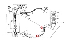 在庫あり 即納 CB750F RC04 900F リア マスターシリンダー ブレーキ ホース クランプ ホンダ純正 ボルドール インテグラ FZ A B C 【G】_画像3