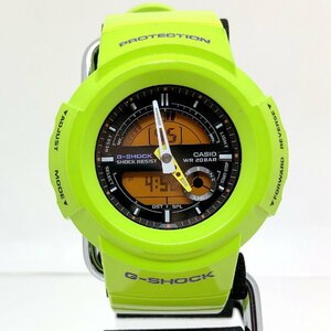 極美品 G-SHOCK ジーショック CASIO カシオ 腕時計 AW-582SC クレイジーカラーズ アナデジ クォーツ ライムグリーン 【ITXIXO5YNK3U】