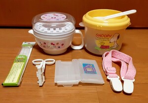  Hello Kitty & Snoopy * doll hinaningyo cooking set help goods. extra attaching 