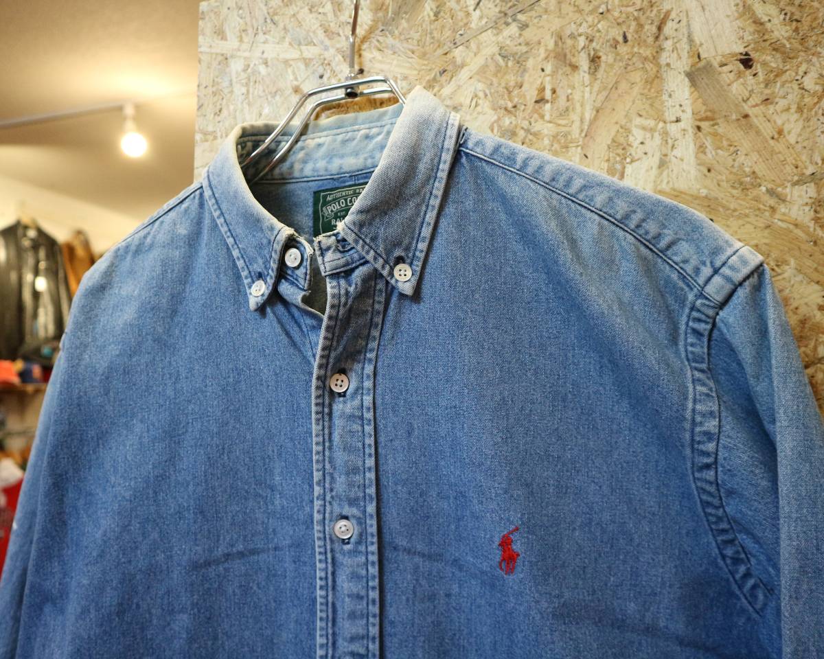 ニッサン・638 新品タグ付き♡ラルフローレン♡ウエスタンデニムシャツ