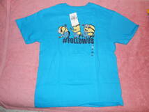 ※(kids) minion 10/12blue T-shirt　ミニオンズキッズTシャツブルー10/12（アメリカ購入品）⑧※_画像2