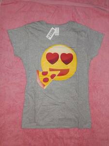 ※EMOJI T-shirt (gray)　エモジTシャツ（Mサイズ・グレー）②（アメリカ購入品）※