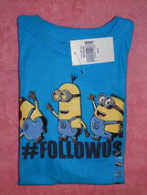 ※(kids) minion 10/12blue T-shirt　ミニオンズキッズTシャツブルー10/12（アメリカ購入品）⑧※_画像6