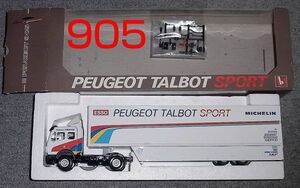 送料込 1/43 プジョー 905 EVO ルマン トランスポーター トランポ ロズベルグ PEUGEOT