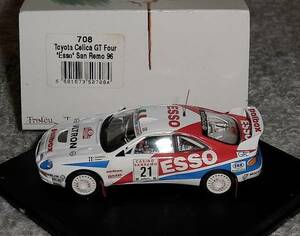 708 1/43トヨタ セリカ GT4 ESSO 21号 サンレモ 1996 エッソ TOYOTA CELICA