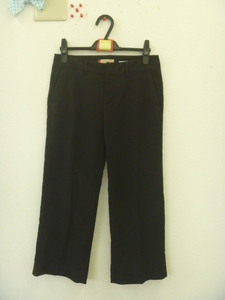 *(GAP capri) чёрный / стрейч брюки длина ног 57.5 размер 1
