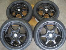 ★5ZIGEN★165/55R15 6J+45 4H100 新品 人気 逆ゾリ ProRacer 1台分 N-BOX ALTO ワゴンR DAYS TANTO WAKE MOVE MIRA カスタム ブラック_画像2