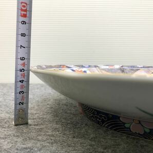 Ma102304/飾り皿 飾皿 和皿 中華 大皿 骨董品 華 染付けの画像6