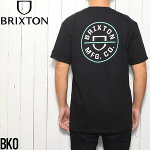 半袖Tシャツ バックプリントTEE BRIXTON ブリクストン CREST II S/S TEE 16493 BKO　 Sサイズ