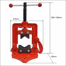 パイプバイス 6-50A 作業台固定タイプ 白管用 配管固定/21Д_画像5