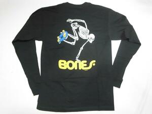 JB即決 POWELL PERALTA パウエル SKATE SKELTON スケートスケルトン ロングスリーブ ロンT 黒 Mサイズ　新品 80 90 SANTA CRUZ VANS USA