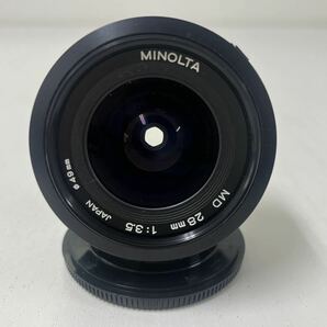 管31659t MINOLTA XE カメラ ボディ MD 28mm 1:3.5 レンズ ミノルタの画像9