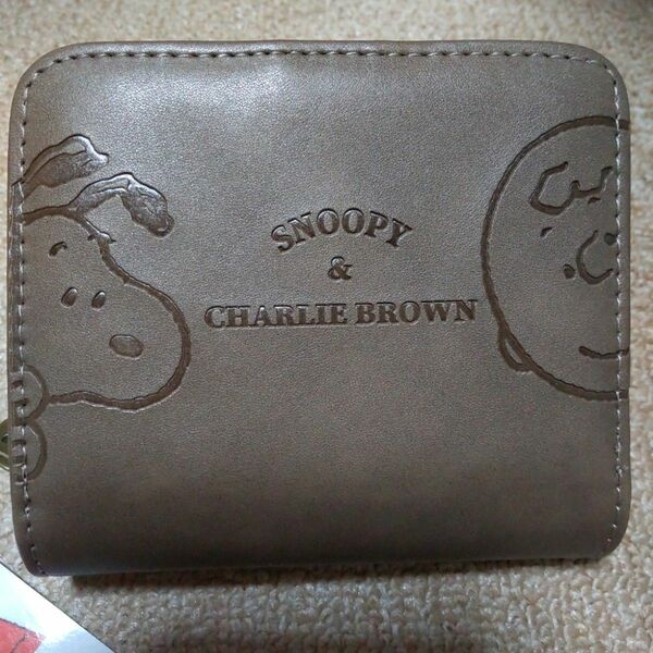 スヌーピー チャーリーブラウン 二つ折財布 
