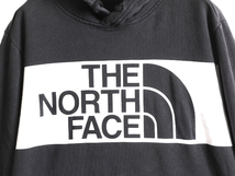 US企画 人気 黒 ■ ノースフェイス プリント スウェット フード パーカー ( メンズ L ) The North Face アウトドア スエット プルオーバー_画像3