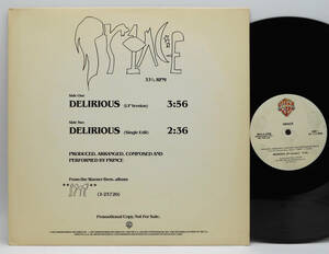 ★US ORIG PROMO ONLY 12inch★PRINCE/Delirious 1982年 極太溝 音圧凄 米国プロモ盤のみの12インチ 1999 実質 白プロモ PRO-A-2080