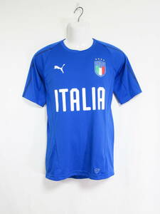 イタリア 代表 2018 プラクティスシャツ トレーニングウェア ユニフォーム インポート S プーマ PUMA ITALA ITALY サッカー ブルー