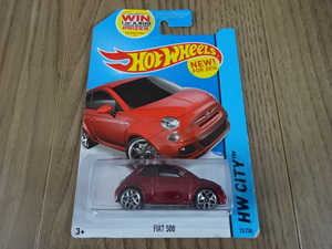 HW Hot WHeeLS FIAT 500 赤メタリック フィアット ホットウィール ミニカー ミニチュアカー Toy car Miniature