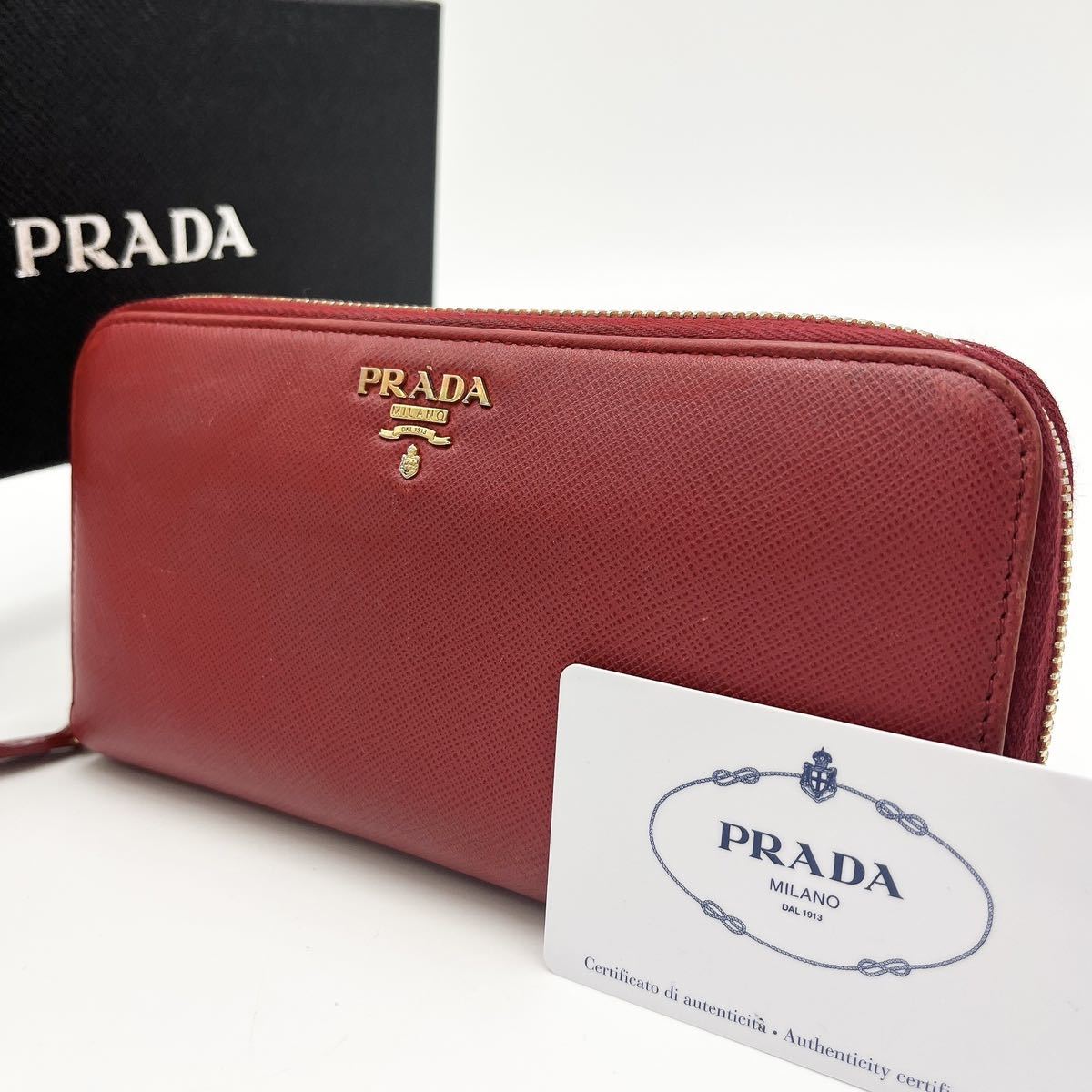 未使用品 PRADA 長財布 1M1132 FUOCO 487 | www.jarussi.com.br