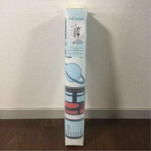 【新品】Wall Sticker 身長測定 ロケット/ウォールステッカー/シール/壁紙/子供用/身長計/装飾/インテリア/部屋/特大/宇宙/惑星/220