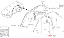 【スバル純正新品】SUBARU 未使用品 ★超希少品★ インプレッサ GD ４ドアセダン用 ウェザーストリップ 右側 2000/2-2007/4 GDA GDB_画像2