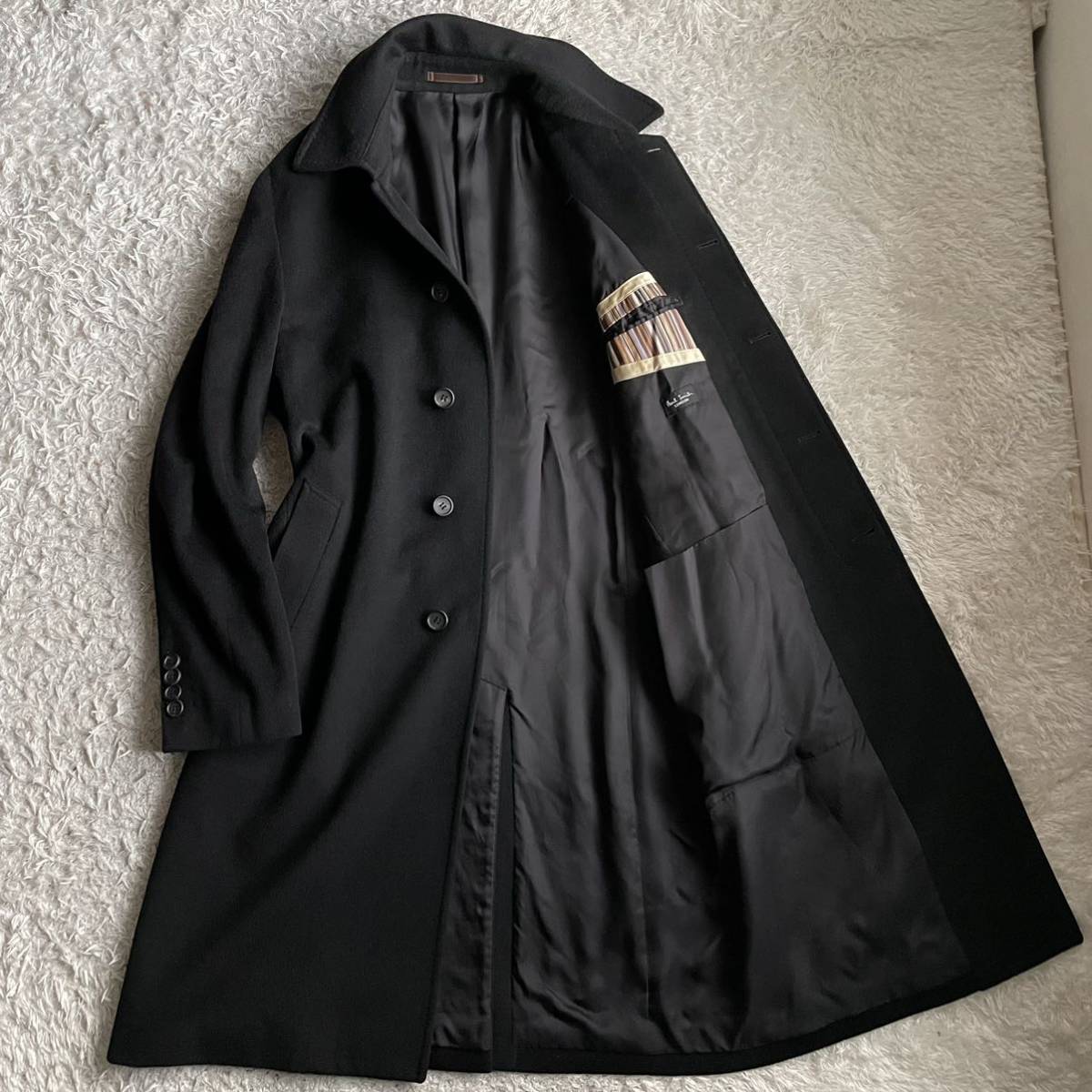 美品】Paul Smith カシミヤ100%ステンカラーコート ステンカラーコート