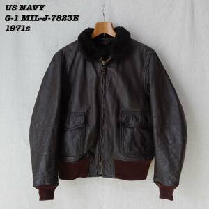 US NAVY G-1 MIL-J-7823E FLIGHT JACKET 1971s Size46 Vintage アメリカ海軍 レザージャケット フライトジャケット 1970年代 ヴィンテージ