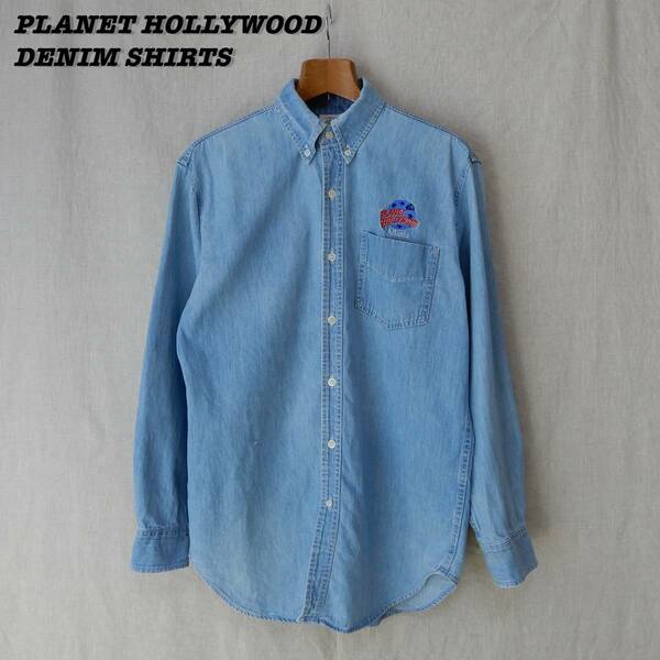 PLANET HOLLYWOOD DENIM SHIRTS M SHIRT23011 プラネットハリウッド デニムシャツ アメリカ製