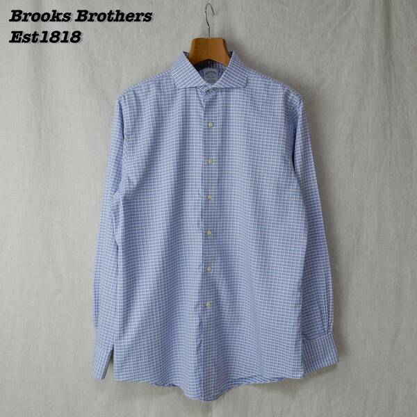 Brooks Brothers Est1818 Shirts 16-35 SHIRT23017 ブルックスブラザーズ 長袖シャツ スプレッドカラー スーピマコットン