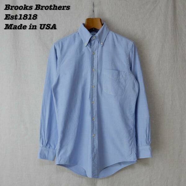 Brooks Brothers Est1818 Shirts 15-33 SHIRT23021 ブルックスブラザーズ ボタンダウンシャツ アメリカ製 スーピマコットン スリムフィット