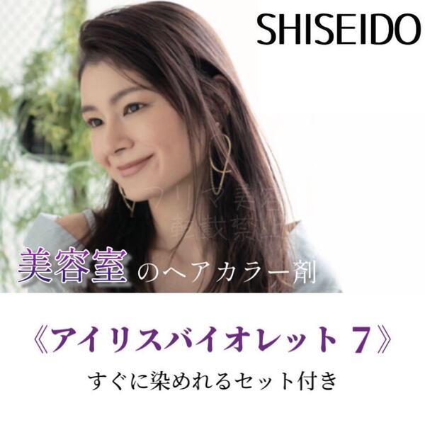 最安値!資生堂 ヘアカラー すぐに染めれるセット(ロングヘア用)アイリスバイオレット7