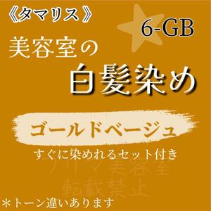 セール中☆タマリス ヘアカラー　白髪染めセット（ロングヘア用）ゴールドベージュ 6-GB