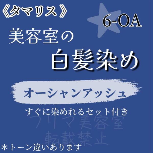 セール中☆タマリス ヘアカラー　白髪染めセット（ロングヘア用）オーシャンアッシュ6-OA