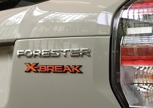 【フォレスター・ＳＪ】X-BREAK用リアオーナメント『FORESTER』+『X-BREAK』【スバル純正】★93079SG050