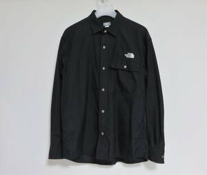 送料無料 THE NORTH FACE L/S NUPTSE SHIRT ブラック S ノースフェイス ロングスリーブ ヌプシ シャツ ナイロン UVカット NR11961