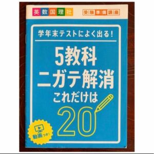 進研ゼミ中学講座 中3 学年末テストによく出る！5教科ニガテ解消これだけは２０