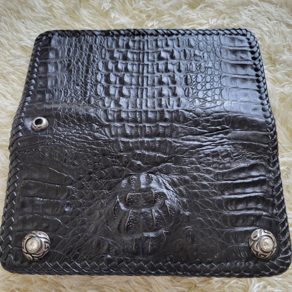 美品】GODANE ゴダン カイマン ロコダイル 長財布 GENUINE LEATHE