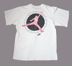 90’s【AIR JORDAN FLIGHT CLUB】ナイキ　Tシャツ　白　USA製　Mサイズ　ヴィンテージ　古着　バックプリント　半袖