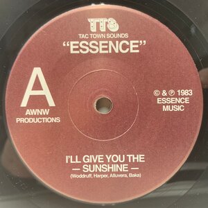 【マニア垂涎！唯一の7インチ作品】ESSENCE I'll Give You The Sunshine / Deep In My Eyes (Tac Town Sounds) RARE, MODERN SOUL 試聴