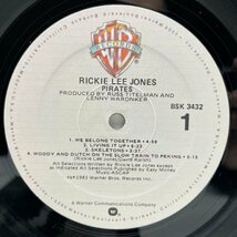 良好!! 手書きANDREA, マシンSLM刻印 USオリジナル RICKIE LEE JONES Pirates ('81 Warner) インナー完品 w/ Steve Gadd, Donald Fagen_画像3